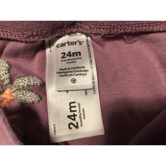 Carter’s Dinosaur Purple Pants 24m - Picture 2 of 3